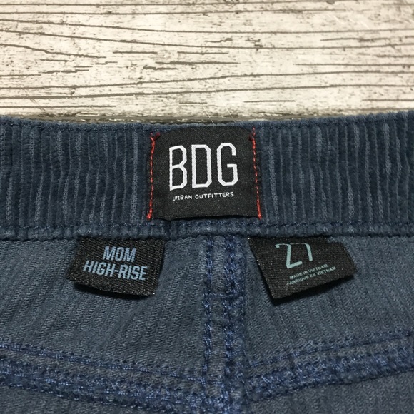 BDG Mom High Rise Corduroy Pants Women’s 27 Blue Gray (Inseam 29) - Picture 10 of 10